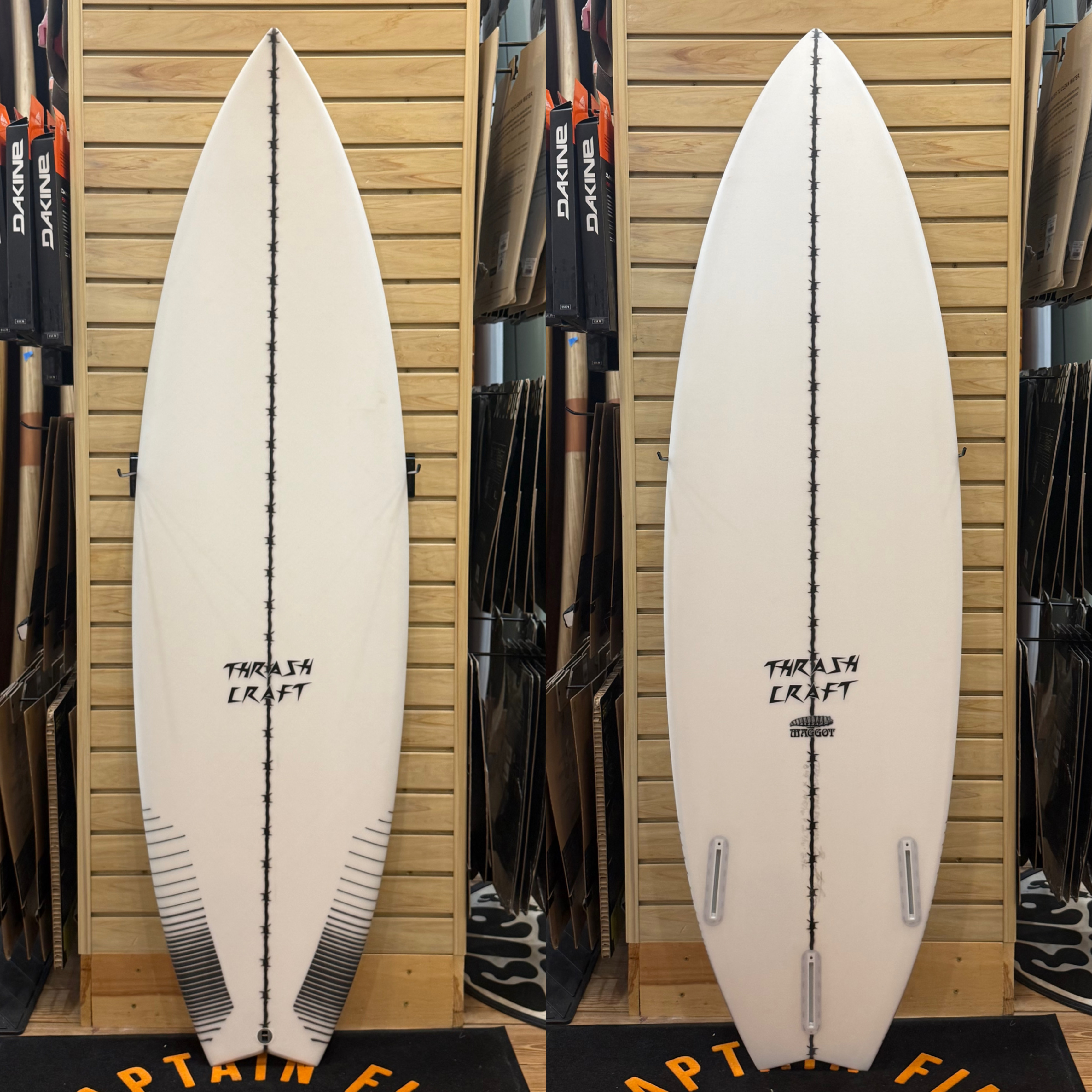 5'9 Maggot surfboard top photo